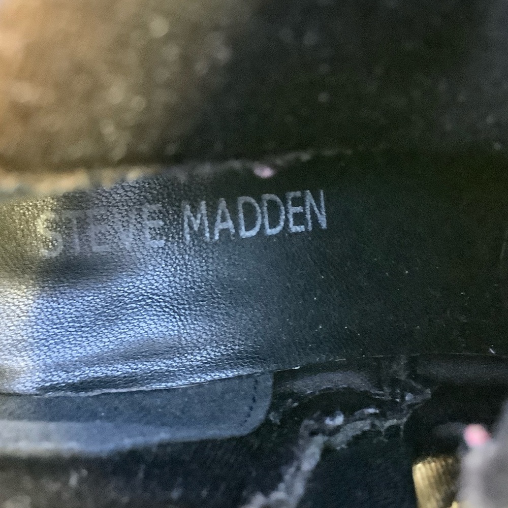 Steve Madden Shiny Black Kids Boots - Picture 13 of 16